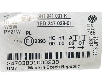 Levý halogen světlo 5N1941031R VW Tiguan 5N r.v. 2009 - 4