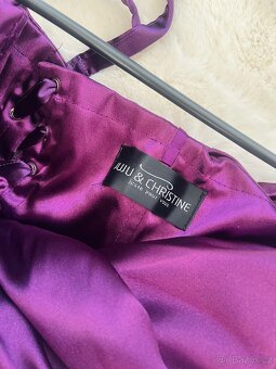 Juju & Christine Plesové Fialové Dámské Šaty - 4