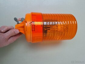 Oranžový rotační maják HELLA KL 600 na tyč, 24 V - 4