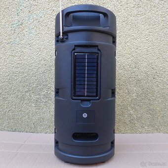Solární bluetooth reproduktor 16W, výška 40 cm, mikrofon, dá - 4