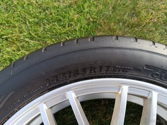 Prodám ALU KOLA 17" 5x100 - PĚKNÁ, OBUTÁ - 4