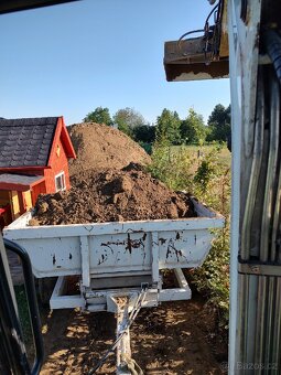 Bagr, zemní práce. pařezy - 4