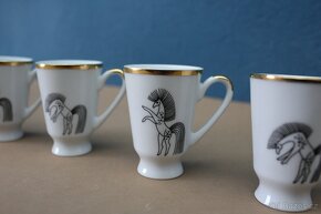 [Retro] Porcelánové likérky Jaroslav Ježek - 5ks - 4