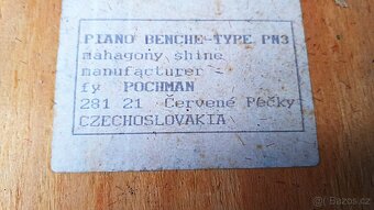 Nabízím Klavírní stoličku - 4