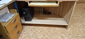 PC stůl,pravé dřevo - 4