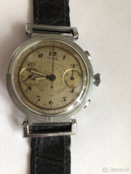 Nádherný ART DECO chronograf FLORE - 4