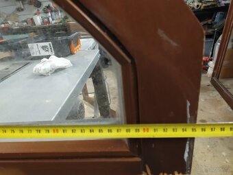 Dřevěné půl kulaté okno - 4