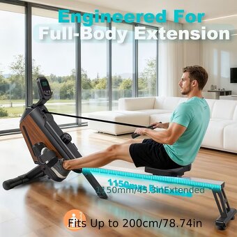 NOVÝ Veslovací domácí trenažér stroj - 4