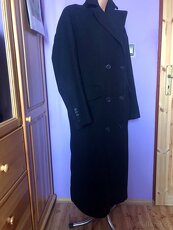 Nádherný dlouhý dámský kabát vel. M/L - 4