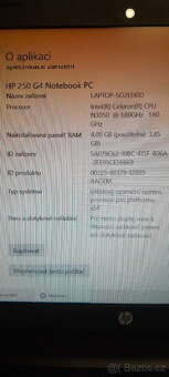 Prodám notebook HP 250G-jako nový - 4