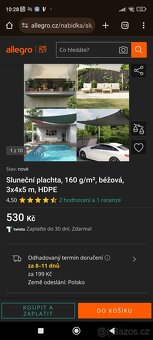 Sluneční plachta vida xl - 4
