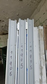DVEŘE BALKONOVÉ PVC - 1770x2000 mm - NOVÉ - 3KS - 4