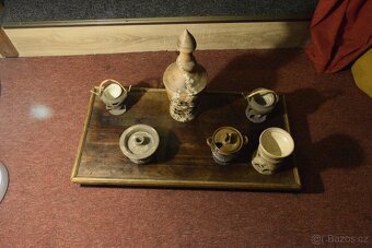 Keramické svícny, aroma lampy a dekorativní objekty – ruční - 4