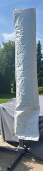 SLUNEČNÍK BORNEO Ø 350cm ŠEDÝ - 4