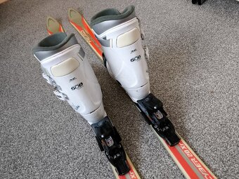 Lyže 150 cm plus boty č.5, dětská velikost - 4