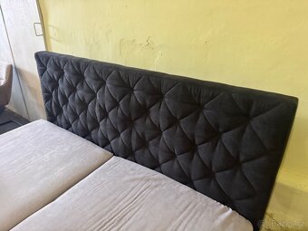 Nová Boxspring postel-letiště 180x200 antracit - 4