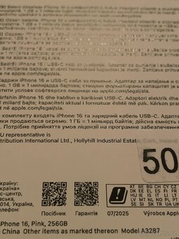 Nový iPhone 16, 256 GB růžová Originál zabalený - 4