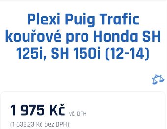 Plexi na moto 1450.- - 4