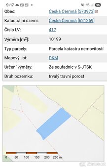 Prodam 2 pozemky v K.ú. Česká Čermná - 4