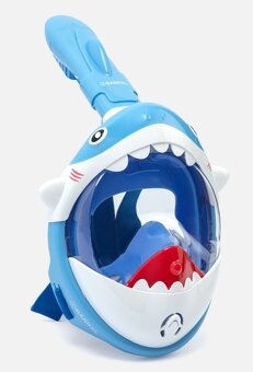 Celoobličejová šnorchlovací maska Shark - dětská - 4
