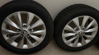Originál Škoda R16 205/55 5x122 + Continental TS870 (7-6mm) - 4