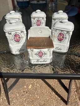 Porcelánové dózy Victoria Czechoslovakia - 4