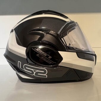 Překlápěcí helma LS2 FF900 Valiant II Orbit Jeans - 4