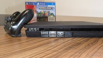 ps4/slim/500gb + fifa20 a minecraft - 4