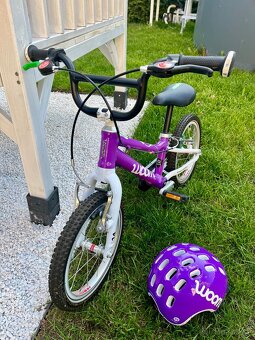 Dětské kolo Woom 2 fialové + helma Woom XS - 4