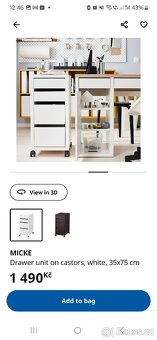 Skříňka micke ikea - 4