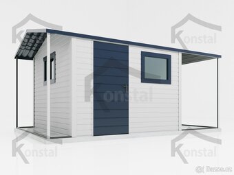 Zahradní domek 4x3m plus 2 přístřešky - 4