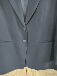 Dámské černé společenské sako, vel. 44, Zn. HUCKE - 4