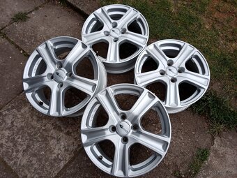 Alu kola BROCK 15ky 4x100 RENAULT VW OPEL ŠKODA - dobírka - 4