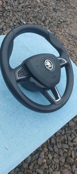 Prodam tříramenný kožený Volant Multifunkční ± Airbag  Škoda - 4