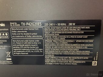 Prodám Panasonic VIERA 42" TX-P42G20E Plazma 106cm - 4