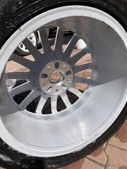 ALU kola Audi 5x112 R17 včetně nové pneu - 4