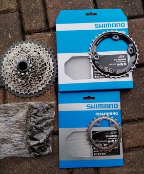 Shimano Převodníky XT, kazeta XT na MTB 2x11 + řetěz - 4