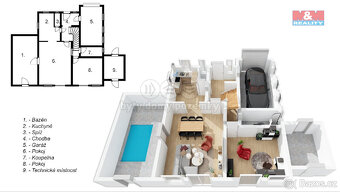 Prodej rodinného domu 6+1, 1388 m², Kounice - 4