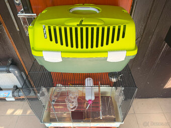 Prodám klec s přepravkou - 4