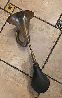 Klakson mosaz historický, plně funkční - klasický zvuk - 4