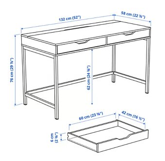 Psací stůl Alex IKEA - 4