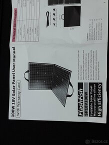 SOLÁRNÍ NABÍJECÍ STANICE 100W NOVÝ přenosný solár - 4