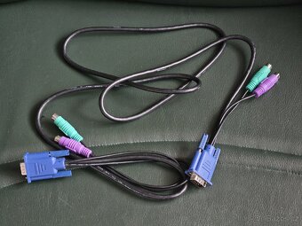 Kabely - KVM - klávesnice, myš, monitor - 4