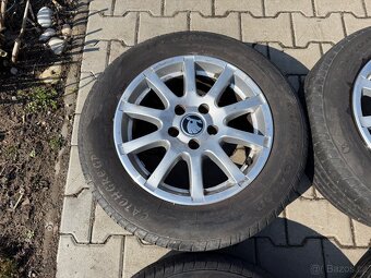 4x al kola 5x112 15 + pneu letní 195/65 R15 - 4