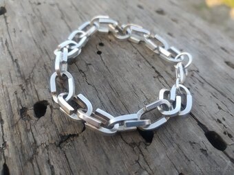 Stříbrný řetízek a náramek - ruční práce - PC 15 000CZ - 4