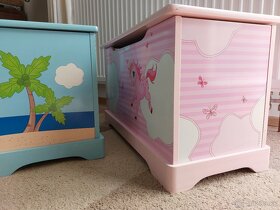 Dětská truhla růžová - 4