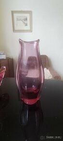 Hutní sklo - mísa+váza - 4