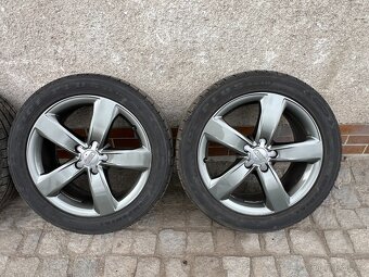 Alu kola 5x112 R18 se zánovním zimním pneu 💥Pěkný Stav💥 - 4