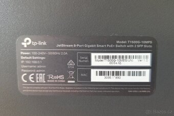 TP-Link T1500G-10MPS PoE Switch + 1x SFP 1000MB - 4