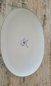 Obrovský vintage porcelánový talíř na hlavní chod, dezerty - 4